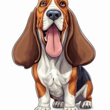 Схема вышивки «Бассет»