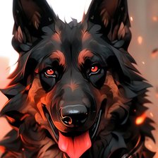 Схема вышивки «Овчарка»