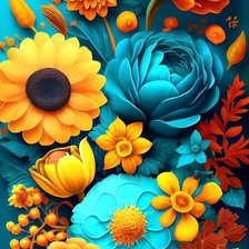 Схема вышивки «Цветы»