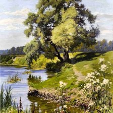 Схема вышивки «Летний пейзаж»