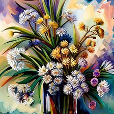 Схема вышивки «Букет»