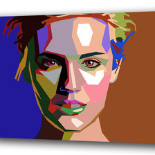 Схема вышивки «Лицо поп-арт»