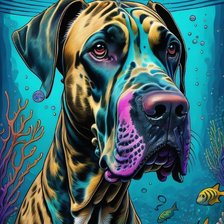 Схема вышивки «Морской дог»