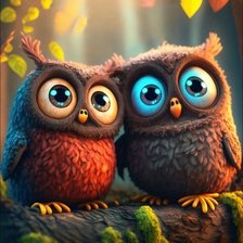 Схема вышивки «Совушки»