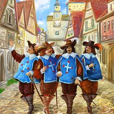 Схема вышивки «Мушкетеры»