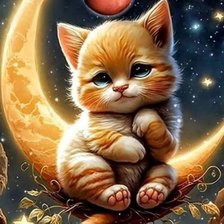 Схема вышивки «Кот»