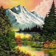 Схема вышивки «Летний пейзаж»