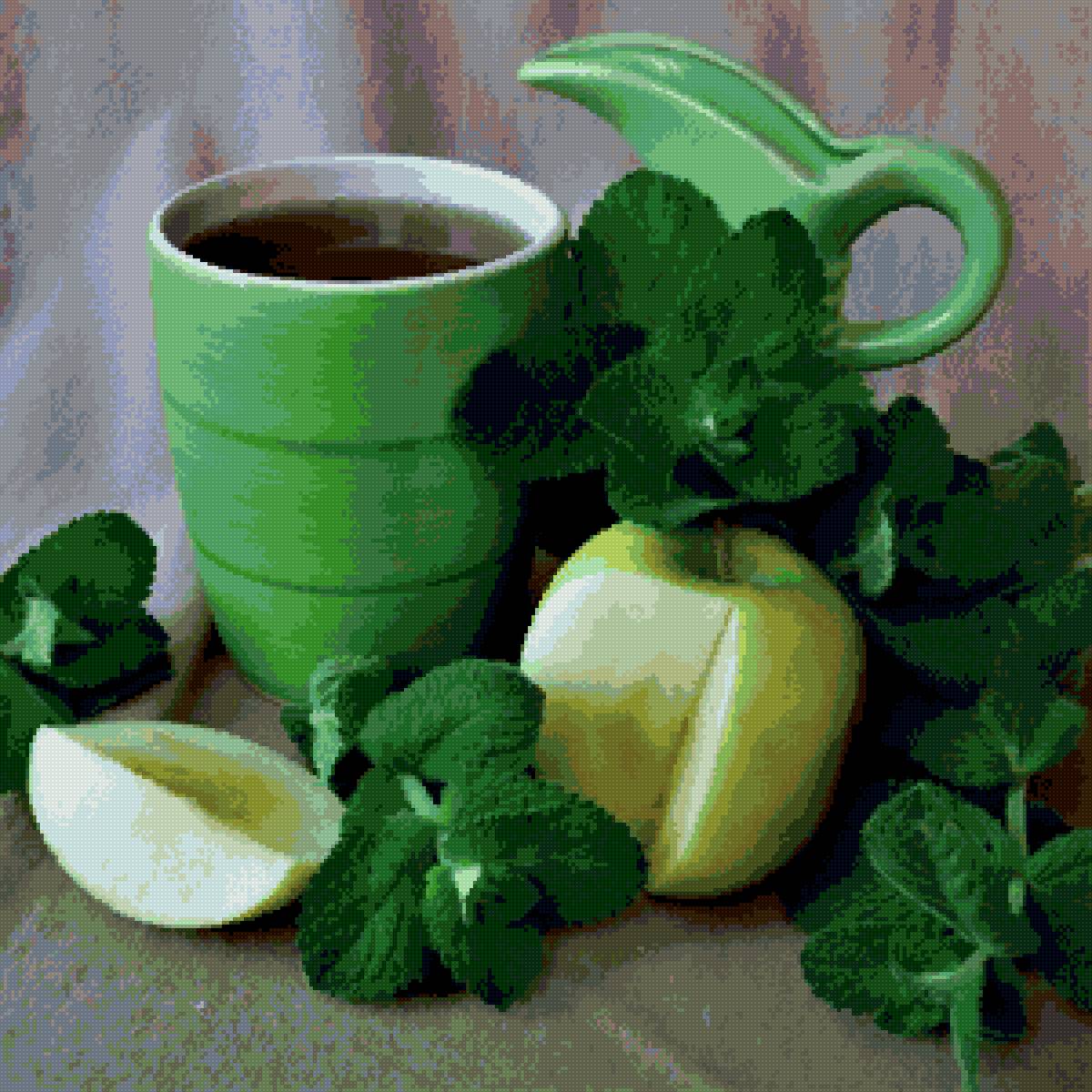 Яблоки и кофе - предпросмотр