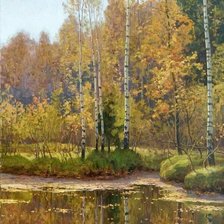 Схема вышивки «Осенний лес»