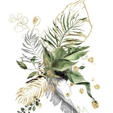 Схема вышивки «Букет из листьев»