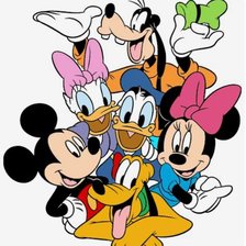 Схема вышивки «Микки Маусы»