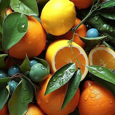 Схема вышивки «Цитрусы»