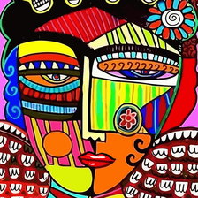 Схема вышивки «Абстракция из Мексики»