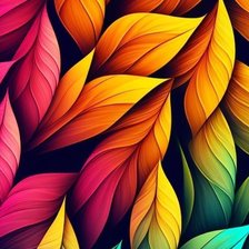 Rainbow leafs