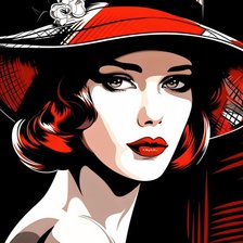 Схема вышивки «Прекрасная дама»