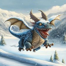 Схема вышивки «Дракоша»