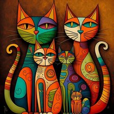 Схема вышивки «Семья»