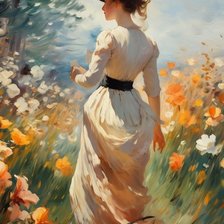 Схема вышивки «U oluji»