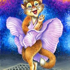 Схема вышивки «Кошечка»