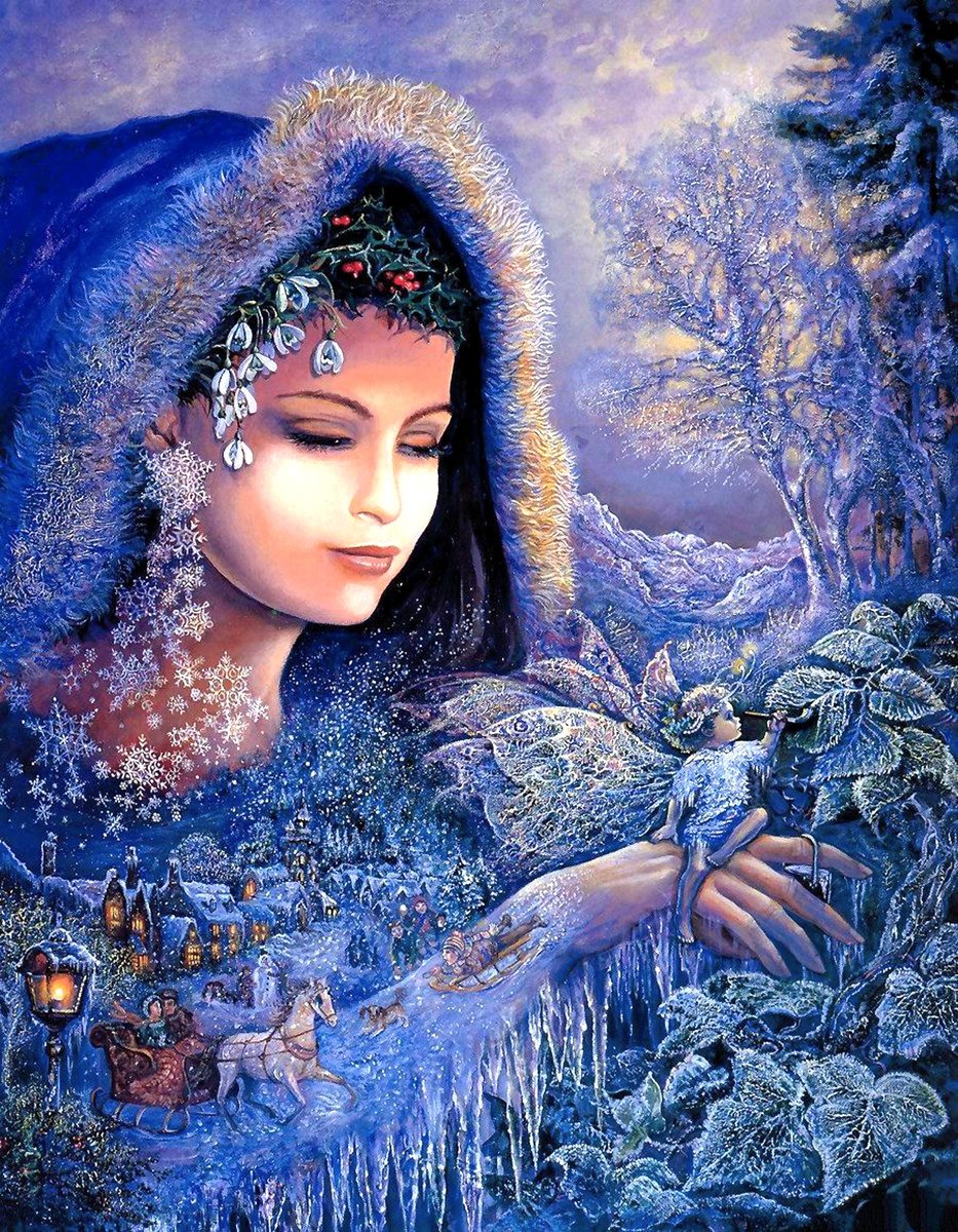 волшебница зима - художник уолл жозефина - оригинал
