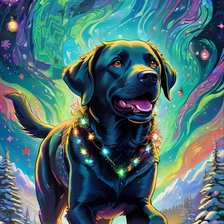 Схема вышивки «Лабрадор»