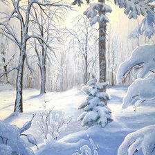 Схема вышивки «Зима»