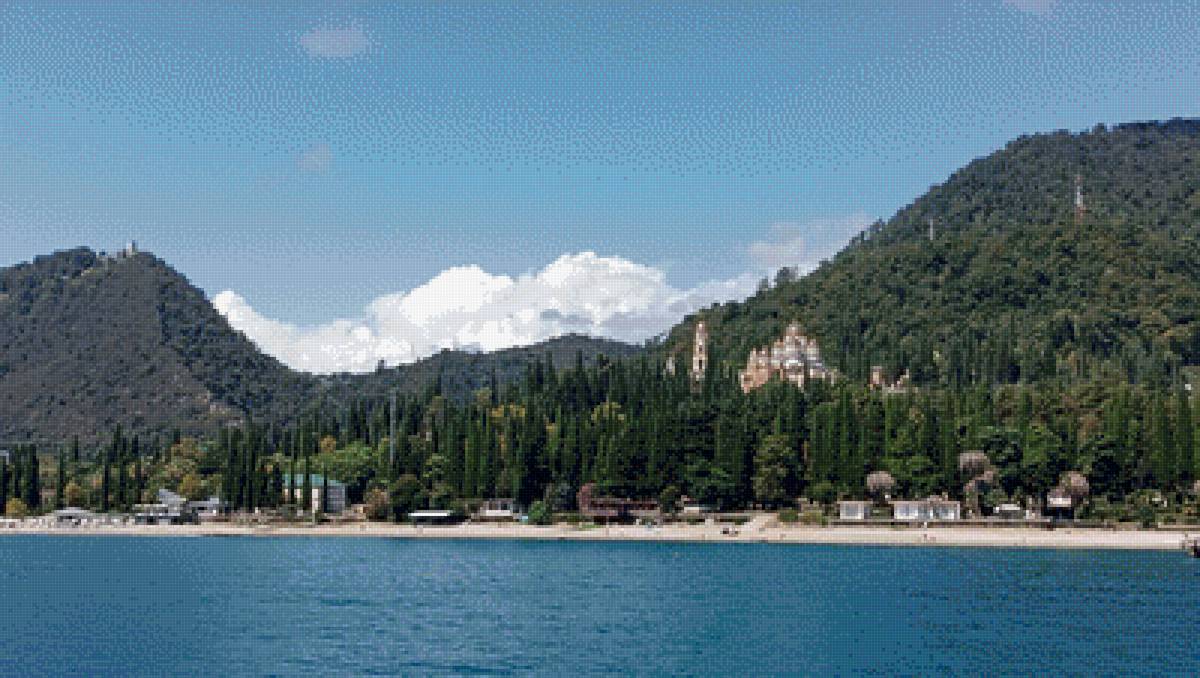 Берег Нового Афона - абхазия, природа, море - предпросмотр