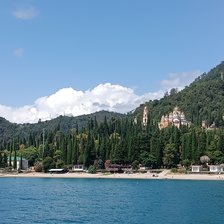 Схема вышивки «Берег Нового Афона»