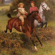 Схема вышивки «Утренняя прогулка»