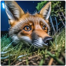 Схема вышивки «лисичка»