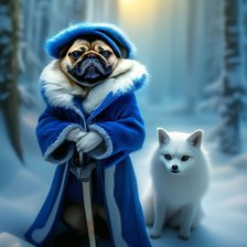 Схема вышивки «Дама с собачкой»