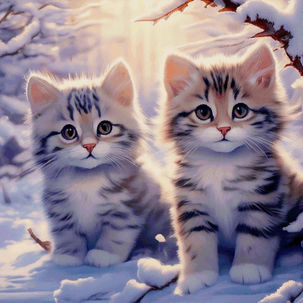 "Снежные барсы" - кот, котенок, животные - предпросмотр