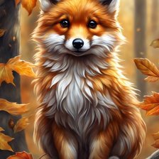 Схема вышивки «Лисичка»