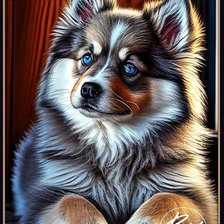 Схема вышивки «Шпиц»