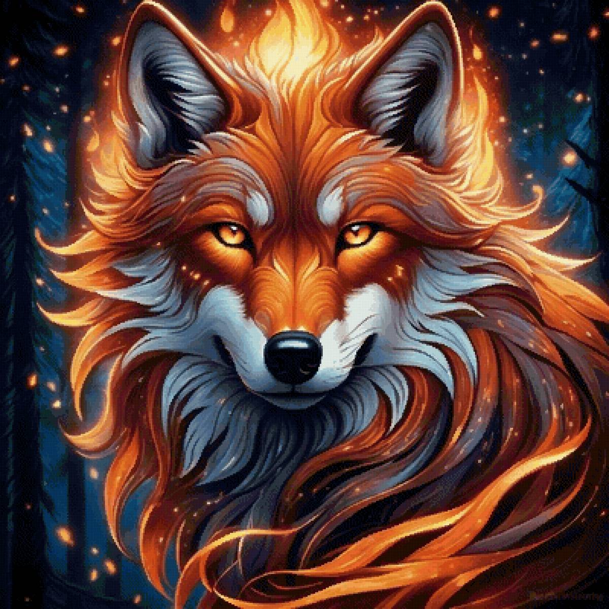 Космический лис - лиса, животные - предпросмотр