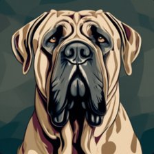 Схема вышивки «Испанский мастиф»