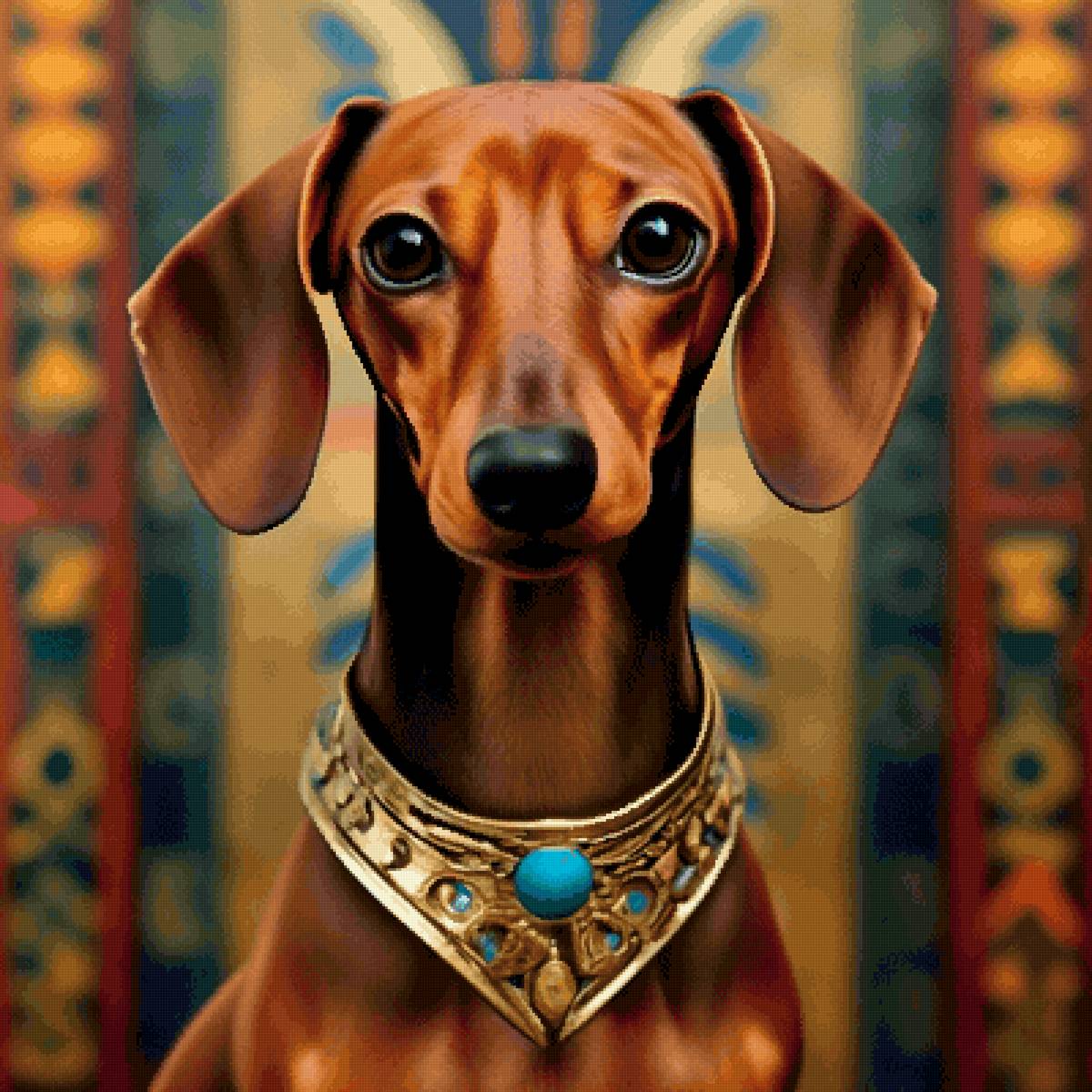 Египетская царица - животные, такса, собака, собаки - предпросмотр