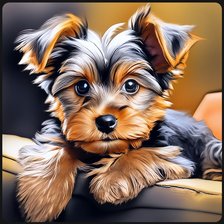 Схема вышивки «Крошка йорк»