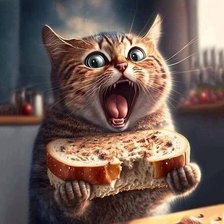 Схема вышивки «Не мешайте есть!»