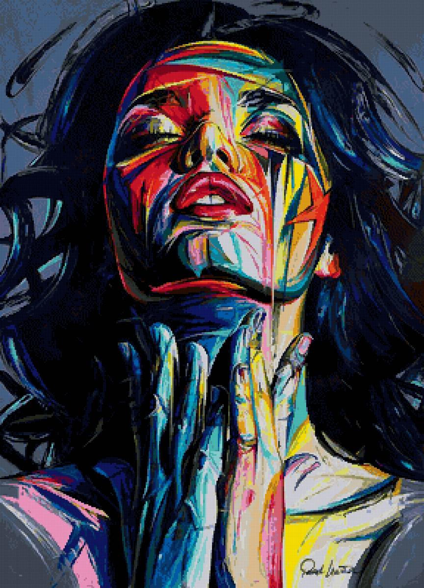 Girl - арт, девушка, портрет, поп-арт, лицо - предпросмотр