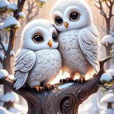 Схема вышивки «Совы»