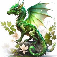 Схема вышивки «Лесной дракон»