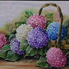 Схема вышивки «Гортензия»