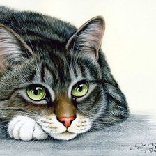 Схема вышивки «Взгляд»