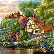 Схема вышивки «Cottage»