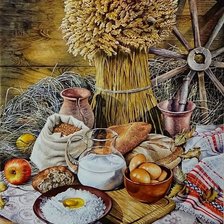 Схема вышивки «От колоса к хлебу»