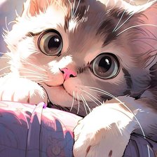 Схема вышивки «Котик»