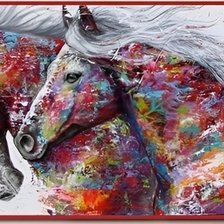 Схема вышивки «Caballos 3»