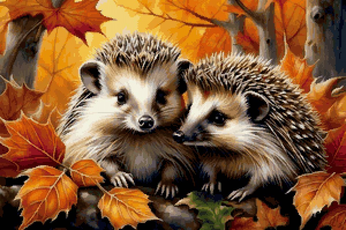 ёжики - предпросмотр