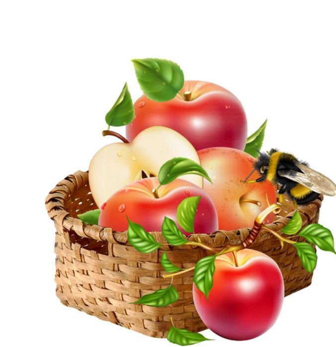 Карзина с яблоками - карзина с яблоками - оригинал